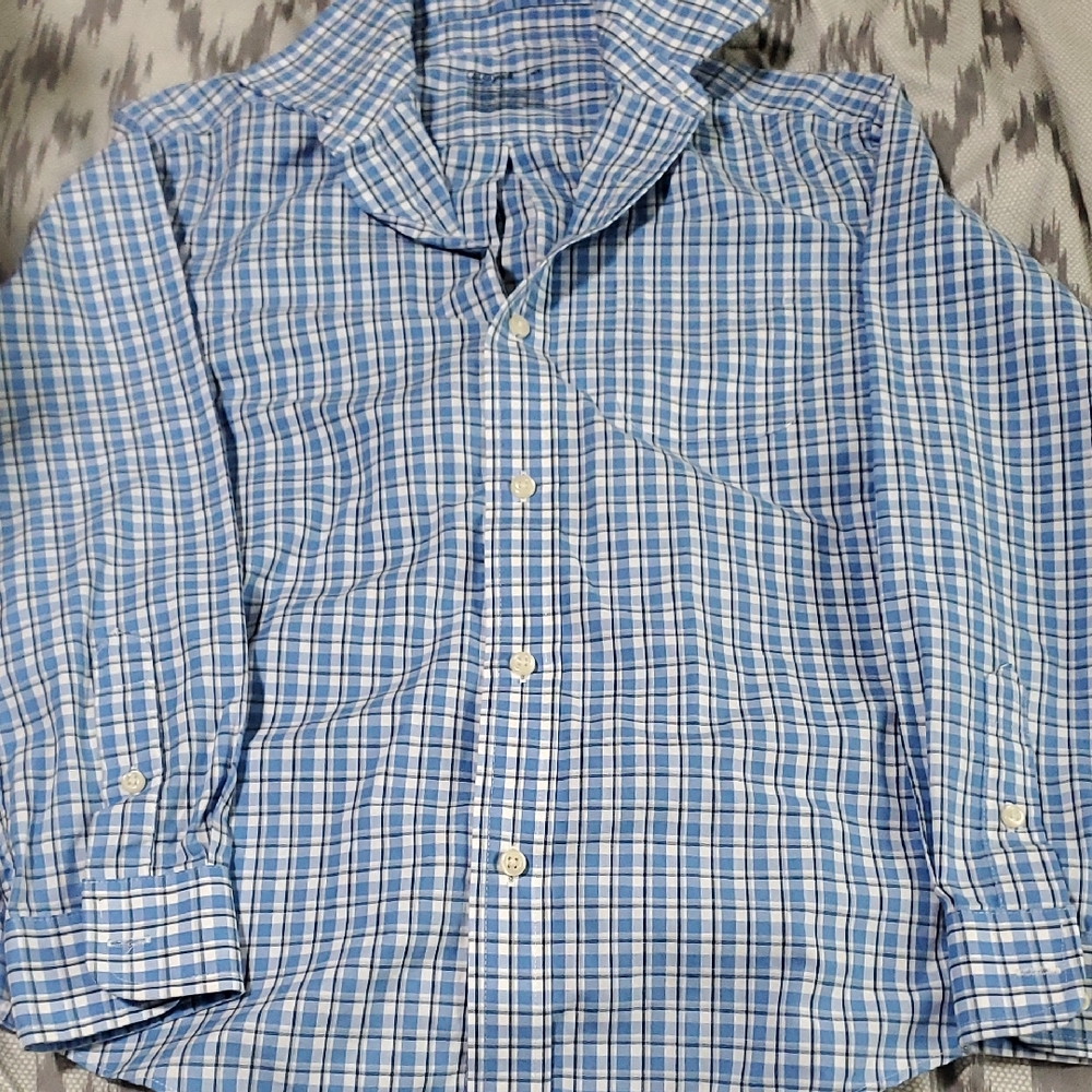 Cat & Jack Light Blue Plaid Shirt
